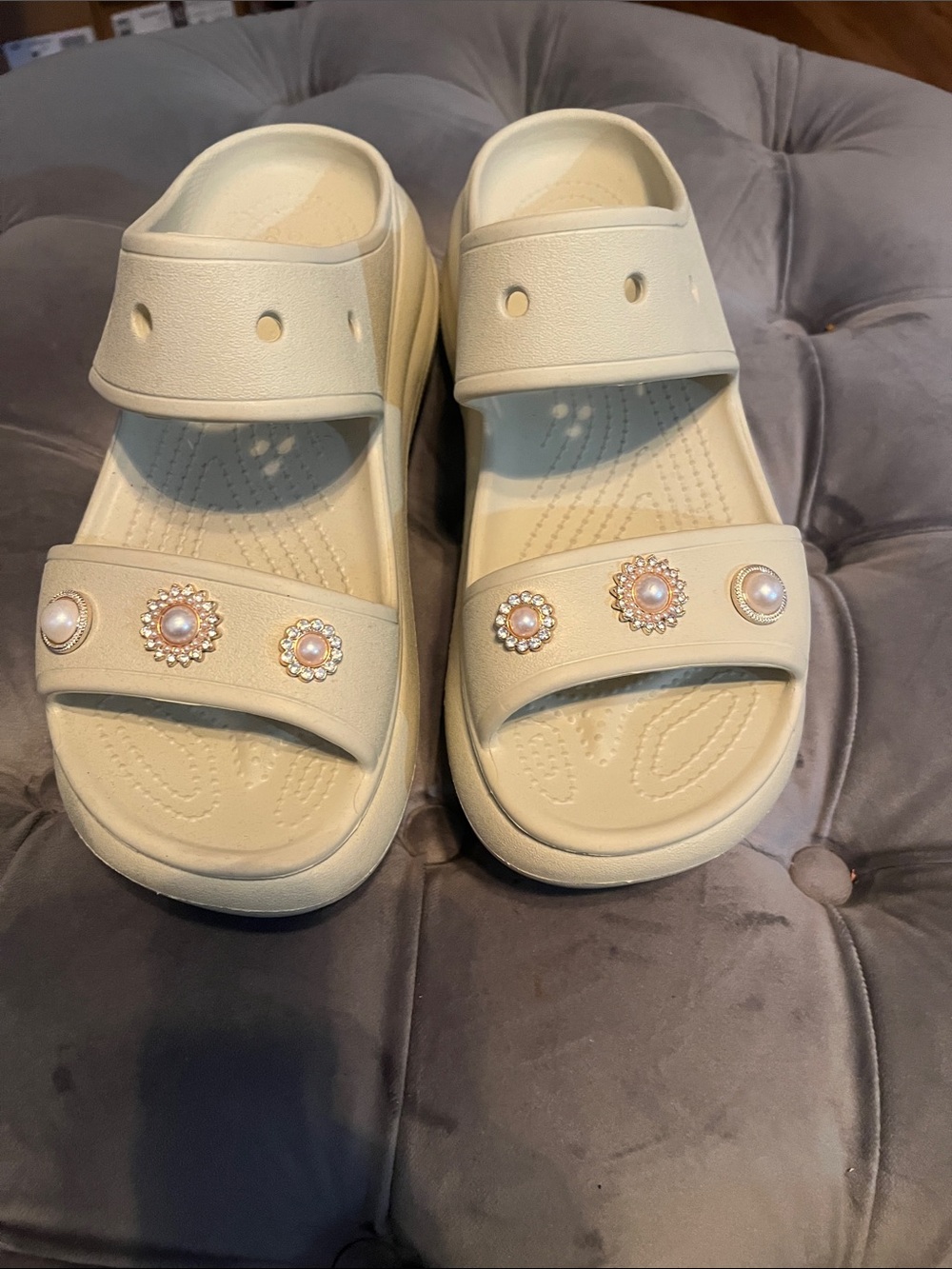 Crocs Classic Crush Platform Slip-on Sandals Women's 10